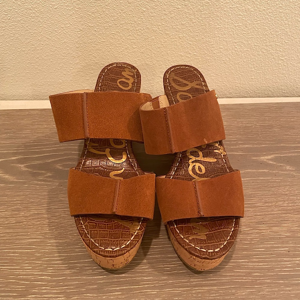 Sam Edelman platform mule sandals. Gently worn